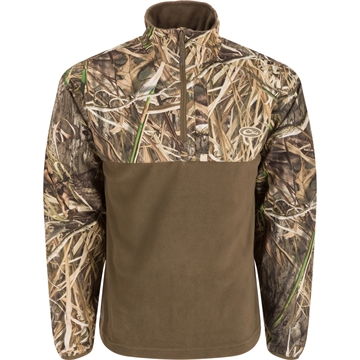 Picture of Drake Waterfowl Drake 1/4 Zip Refuge Eqwader MO OG Shadowgrass XL DW7355-009-4