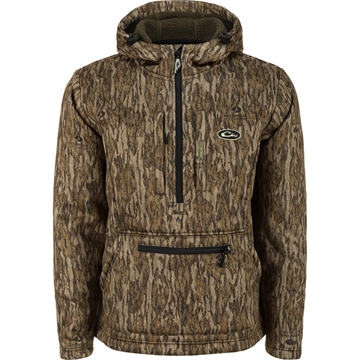 Picture of Drake Waterfowl Drake BMF Ultimate Wader 1/4 Zip Hoodie MO OG Shadowgrass Medium DW7420-009-2
