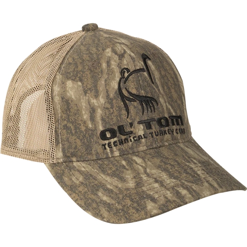 Picture of Drake Waterfowl Drake Ol' Tom Ol Tom Camo Mesh Back Logo Cap MO Bottomland OSFM OT25506 659601116193