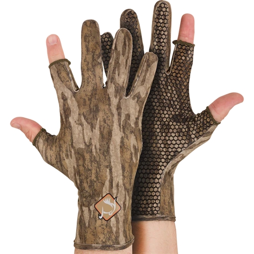 Picture of Drake Waterfowl Drake Ol' Tom Performance Stretch Turkey Gloves MO Bottomland LG-XL OT0058-006-3 659601355288