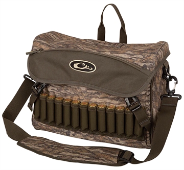 Picture of Drake Waterfowl Shoulder Bag 2.0 Mossy Oak Bottomland, 6 Storage Pockets, Exterior Storage & Shell Loops, Choke Tube Sleeves, Adj. Shoulder Strap DA1040006