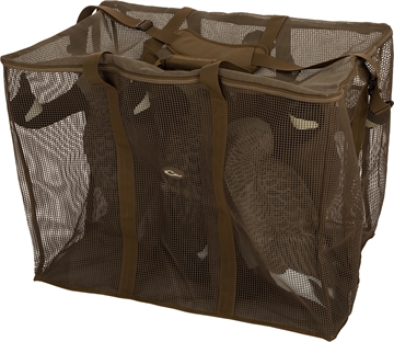 Picture of Drake Waterfowl DA370006G Decoy Bag Floater 6 Slot Goose Brown Vinyl-Coated Mesh DA3700BRN06G