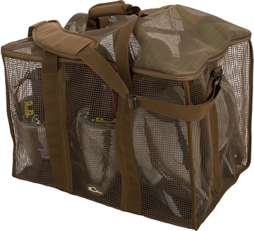 Picture of Drake Waterfowl DA370006M Decoy Bag Floater 6 Slot Motion Brown Vinyl-Coated Mesh DA3700BRN06M