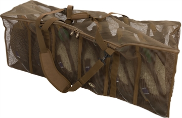 Picture of Drake Waterfowl DA370012D Decoy Bag Floater 12 Slot Duck Brown Vinyl-Coated Mesh DA3700BRN12D