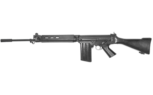 Picture of DS Arms SA 58, Semi-automatic Rifle, 762NATO/308 Winchester, 21" Barrel, Matte Finish, Black, Synthetic Stock, Adjustable Sights, 20 Rounds, 1 Magazine SA5821S-A
