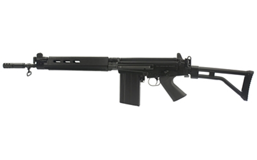 Picture of DS Arms SA58, Jungle Warrior, Semi-automatic Rifle, 7.62NATO, 16" Barrel, Matte Finish, Black, PARA Folding Stock, Adjustable Sights, 20 Round, 1 Magazine SA5816C-PJW-A