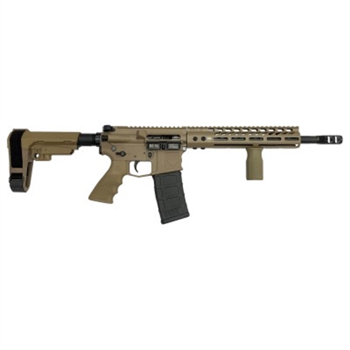 Picture of DSI DS-15 NON-NFA TYPHOON RIA 5.56 NATO 12IN BBL FDE SBA3 12IN MLOCK FE W FXD FG 10RD PMAG CT NJ DSI-DS15-TYP-FA5-FDE