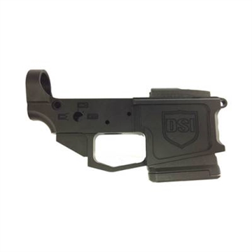 Picture of DSI DS-15 STRIPPED BILLET LOWER RECEIVER FIXED MAG DSI-LRS-FX5-BLK