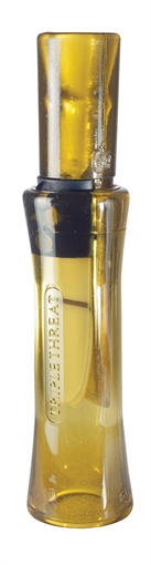 Picture of Duck Commander Triple Threat Open Call Triple Reed Mallard Hen Sounds Attracts Ducks Yellow Polycarbonate DC2011