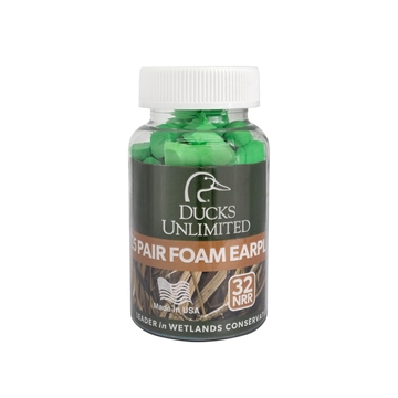 Picture of Ducks Unlimited Foam Earplugs 32dB Green 25/pr Jar DU-FPL-GN32-J25