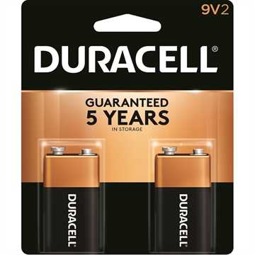 Picture of Duracell Duracell Coppertop Batteries 9 Volt 2 pk. 041333216010