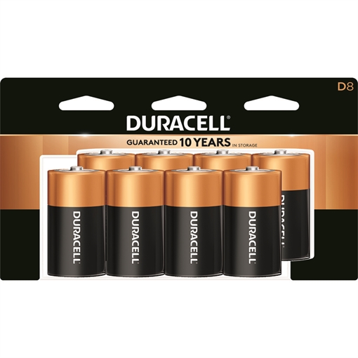 Picture of Duracell Duracell Coppertop Batteries D 8 pk. 0 41333933641