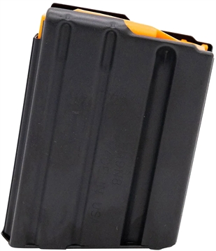 Picture of DURAMAG Magazine, 223 Remington/556NATO, 10 Rounds, Fits AR Rifles, Stainless Steel, Orange Anti-Tilt AGF Follower, Black 1023041178CPD