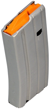 Picture of DURAMAG Magazine, 223 Remington/556NATO/300 Blackout, 20 Rounds, Fits AR-15, Orange AGF Follower, Aluminum, Gray 2023002178CPD