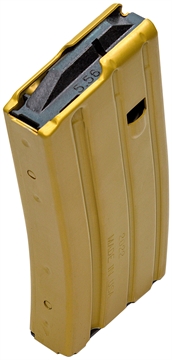 Picture of DURAMAG Magazine, 223 Remington/556NATO/300 Blackout, 20 Rounds, Fits AR-15, Black AGF Follower, Aluminum, Desert Gold 2023009175CPD