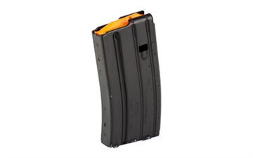 Picture of DURAMAG Magazine, 223 Remington/556NATO/300 Blackout, 20 Rounds, Fits AR-15, Orange AGF Follower, Aluminum, Black 2023001178CPD