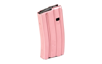 Picture of DURAMAG Magazine, 223 Remington/556NATO/300 Blackout, 20 Rounds, Fits AR-15, Black AGF Follower, Aluminum, Pink 2023003175CPD
