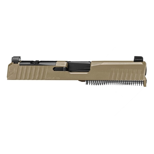 Picture of Lone Wolf Dist. DUSK G19 GEN3 9MM LUGER RMR CUT COMPLETE SLIDE FDE LWD-DKSLIDE19-G3-FDE-BUILT