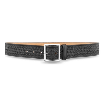 Picture of Dutyman 1-3/4"" Basketweave Leather Garrison Belt with Nickel Buckle 1621-42-9031