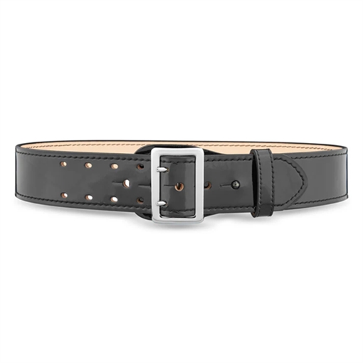Picture of Dutyman 2-1/4"" High-Gloss Leather Sam Browne 2-Row Stitch Duty Belt with Nickel Buckle 1031-32-9001