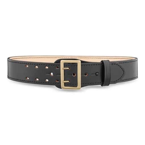 Picture of Dutyman 2-1/4"" Plain Leather Sam Browne 2-Row Stitch Duty Belt with Gold Buckle 1011-32-9002