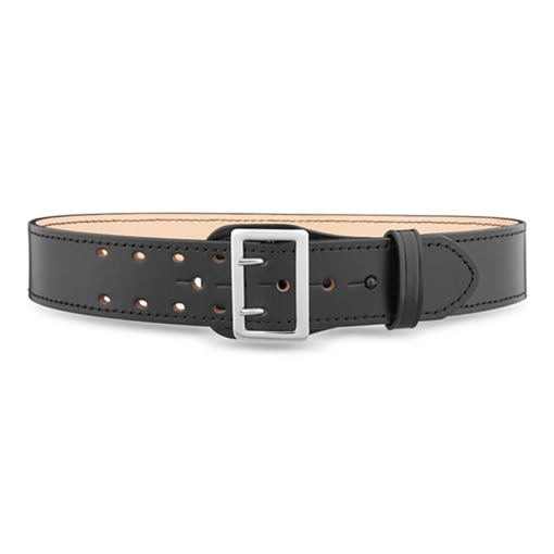 Picture of Dutyman 2-1/4"" Plain Leather Sam Browne 2-Row Stitch Duty Belt with Nickel Buckle 1011-32-9001