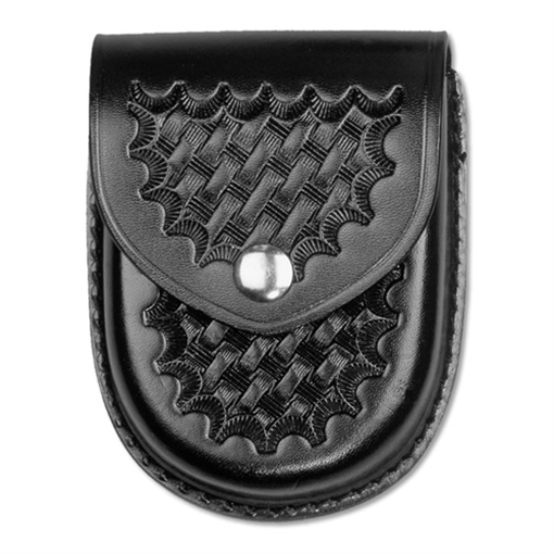 Picture of Dutyman Basketweave Leather Round Bottom Closed Single Cuff Case 8121N