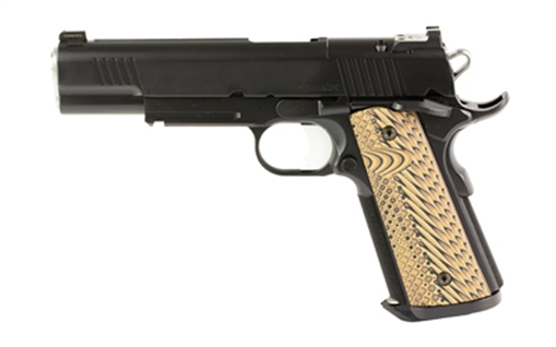 Picture of Dan Wesson Specialist, 1911, Semi-automatic, Metal Frame Pistol, 10MM, 5" Barrel, Stainless Steel, Matte Duty Finish, Black, G10 Grips, Night Sights, Ambidextrous Thumb Safety, 8 Rounds, 2 Magazines, Optics-Ready, Light Rail, Magwell 01794