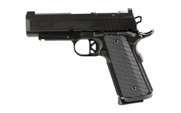 Picture of Dan Wesson TCP 9MM, Semi-automatic, 1911, Commander, 9MM, 4" Bull Barrel, Aluminum Frame, Black Finish, G10 Grips, Holds 9 Rds, 1913 Rail, Right Hand, 32oz, Thumb Safety, Brass Bead Front Sight, U-Notch Rear Sight, Optics Ready 01797