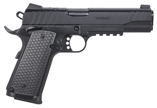 Picture of Girsan MC1911 S Influencer Full Size 10mm Auto 9+1 5" Blued Steel Barrel, Black Optic Ready/Serrated Steel Slide & Frame w/Picatinny Rail & Beavertail, Black Polymer Grip 391048