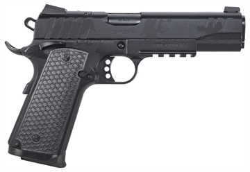 Picture of Girsan MC1911S Influencer, 1911, Semi-Automatic, Metal Frame Pistol, Full-Size, 45ACP, 5" Barrel, Optics Ready Slide, Steel, Camo Finish, Black, Composite Grips, 3-Dot Sights, Ambidextrous Safety, 8 Rounds, 1 Magazine 391157