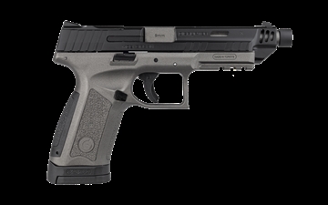 Picture of Girsan MC9 Disrupter X, Semi-automatic, Striker Fired, 9MM, 5" Threaded Barrel, Cerakote Finish, Tungsten Frame with Black Slide, Optic Ready, Low Profile Sights, 17 Rounds, 1 Magazine 390370