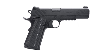 Picture of Girsan MC1911S Untouchable, 1911, Semi-Automatic, Metal Frame Pistol, Full-Size, 45ACP, 5" Barrel, Steel, Black, G10 Grips, 3-Dot Sights, Ambidextrous Safety, 8 Rounds, 1 Magazine 392060