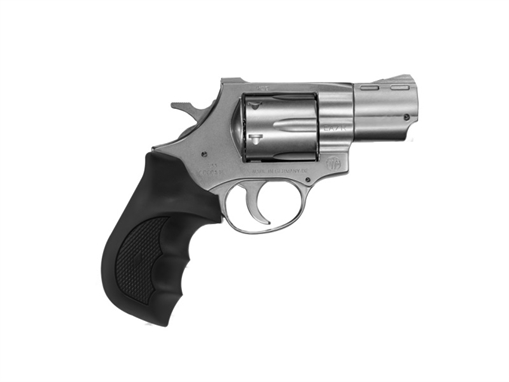 Picture of European American Armory Windicator, Small Frame, 357 Magnum, 2" Barrel, Steel Frame, Nickel Finish, Rubber Grips, Fixed Sights, 6 Rounds 770127 741566600678