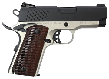 Picture of EAA Girsan MC1911 SC Officer Model Handgun .45 ACP 6rd Magazine 3.4" Barrel Black w/Brown Grips 390042