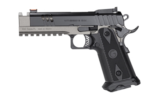 Picture of Girsan Witness 2311, Semi-automatic, Single Action, Full Size, 9MM, 5" Barrel with Integrated Compensator, Cerakote Finish, Tungsten Frame with Black Slide, Optic Ready, Ambidextrous Safety, 2 Magazines, (1)-17 Rounds and (1)-20 Rounds 395025