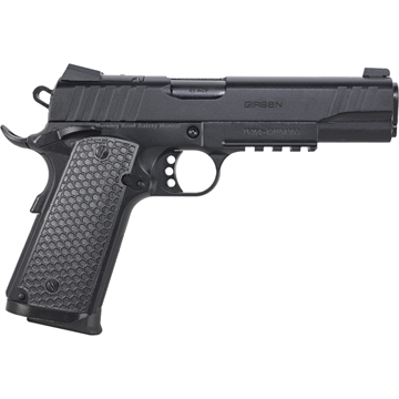 Picture of EAA GIRSAN MC1911 S Influencer Full Size 45 ACP 8+1 5" Blued Steel Barrel, Black Optic Ready/Serrated Steel Slide & Frame w/Picatinny Rail & Beavertail, Black Polymer Grip 391047