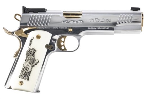 Picture of GIRSAN MC1911S WE THE PEOPLE 9MM GOVT 5" CHROME/GOLD 9RD 391061
