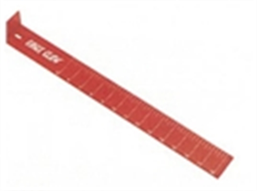 Picture of EAGLE CLAW MEASURING BOARD 18" RED AECMB