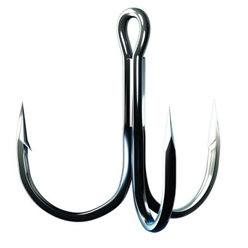 Picture of EAGLE CLAW TROKAR 3X STRONG ROUND BEND TREBLE 6PK TK934P-1
