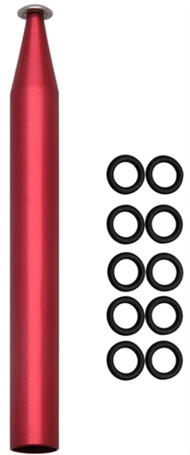 Picture of EAGLE CLAW WACKY WORM FISHING TOOL 1/2" RED WITH 10 BLK O-RINGS TWRR