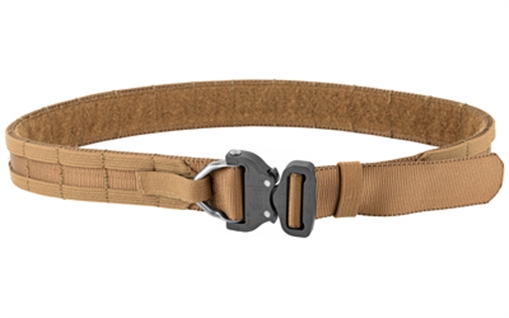 Picture of Eagle Industries Operator Gun Belt, Cobra Buckle w/D-Ring Attachment, Two Rows of Molle, Large 39"-44", Coyote R-OGB-CBD-MS-L-SCOY