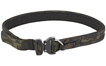 Picture of Eagle Industries Medium, MultiCam Black, Operator Gun Belt, Cobra Buckle closure with built-in D-Ring attachment R-OGB-CBD-MS-M-BCCA
