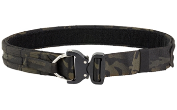 Picture of Eagle Industries Small, MultiCam Black, Operator Gun Belt, Cobra Buckle closure with built-in D-Ring attachment R-OGB-CBD-MS-S-BCCA