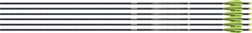 Picture of EASTON 4MM EMJ MATCH GRADE 400 6-PACK W/ 3" AAE HYBRID VANES 801393