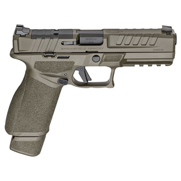 Picture of Springfield Echelon, Semi-automatic, Striker Fired, Polymer Framed Pistol, Full Size, 9MM, 4.5" Barrel, Melonite Finish, Olive Drab Green, Optics Ready Slide, Front Tritium Night Sight, Tactical Rear U-Dot, 2 Magazines, (1)-17 Round (1)-20 Round Magazine EC9459G-U EC9459GU