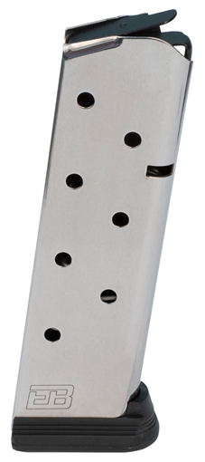 Picture of Ed Brown Magazine, 45ACP, 8 Rounds, Fits 1911, Includes Base Pad, Stainless, Silver 848