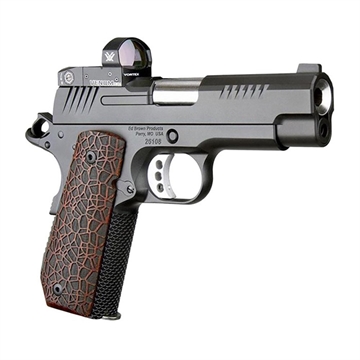 Picture of Ed Brown KC9 G4 VTX Handgun 9mm Luger 9rd Magazines (2) 4" Barrel Black with Brown Grip and Thumb Safety and Vortex Venom Red Dot EVO-KC9-G4-VTX