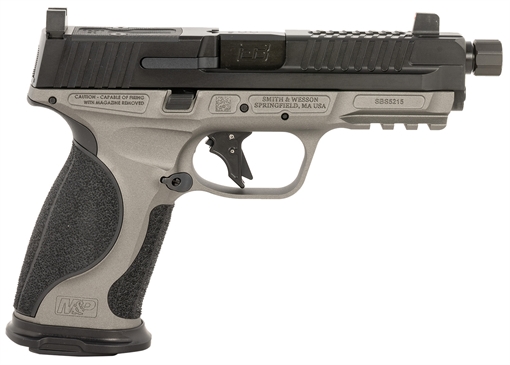 Picture of Ed Brown Fueled M&P Tactical 9mm Luger 19+1 4.75" Black Nitride Match Grade Threaded Barrel, Black Nitride Optic Cut/Serrated Stainless Steel Slide MPFTACT