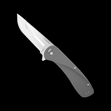 Picture of Outdoor Edge Razor VX1 EDC 3" Folding Plain Satin 420J2 SS Blade, Gray Anodized Aluminum Handle VX130A